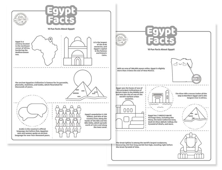 Egypt Facts Coloring Pages Facebook