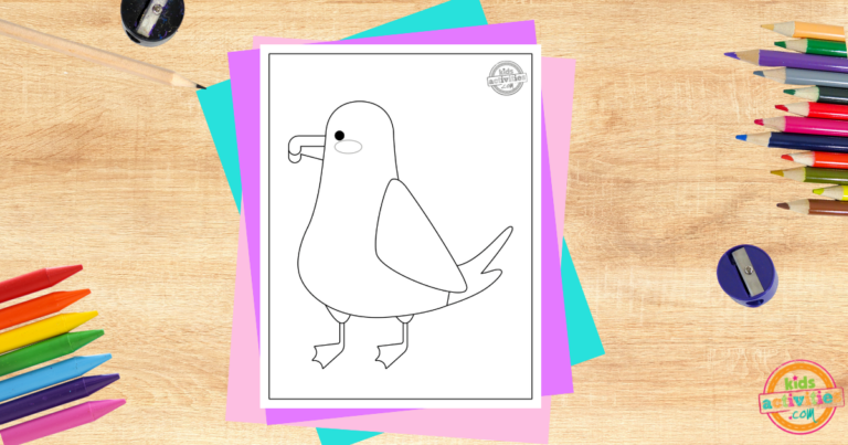 Albatross Bird Coloring Page Kids Activities Blog