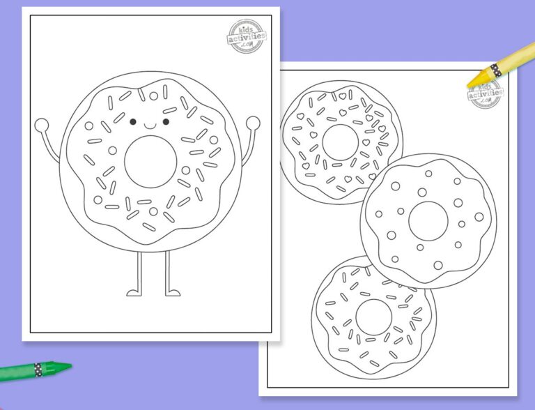 Donut Coloring Pages Facebook