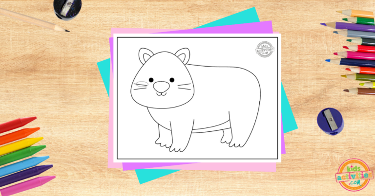 Printable Wombat Coloring Page Kids Activities blog