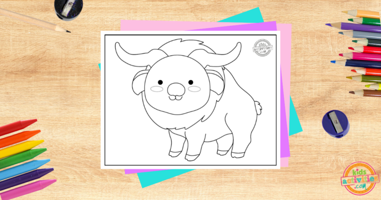 Takin Coloring Page Kids Activities Blog