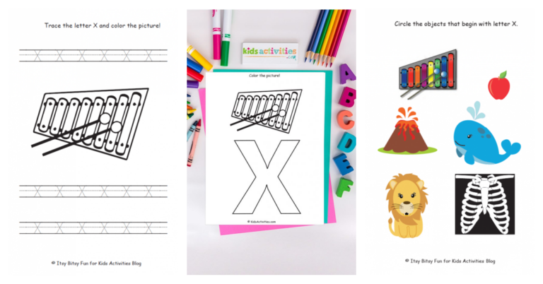 preschool worksheets letter x