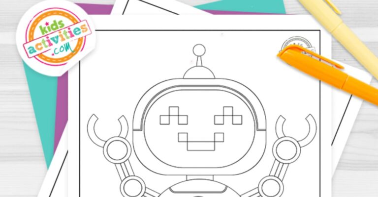 robot coloring pages