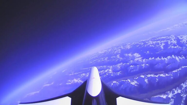 1 A spaceplane breaks barriers reaching incredible heights and speeds