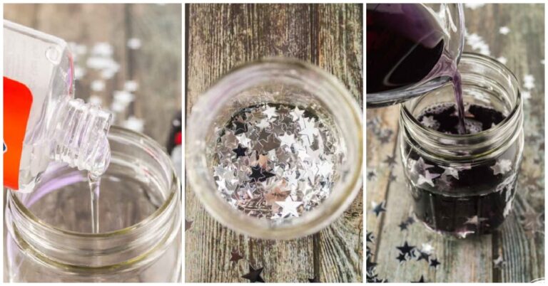 Make a glitter falling star calming jar Kids Activities Blog fb