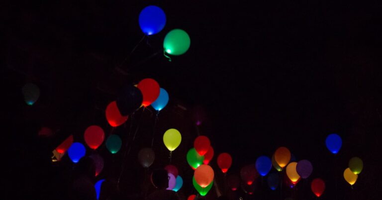 Make glow in the dark balloons with glow sticks Kids activities blog fb