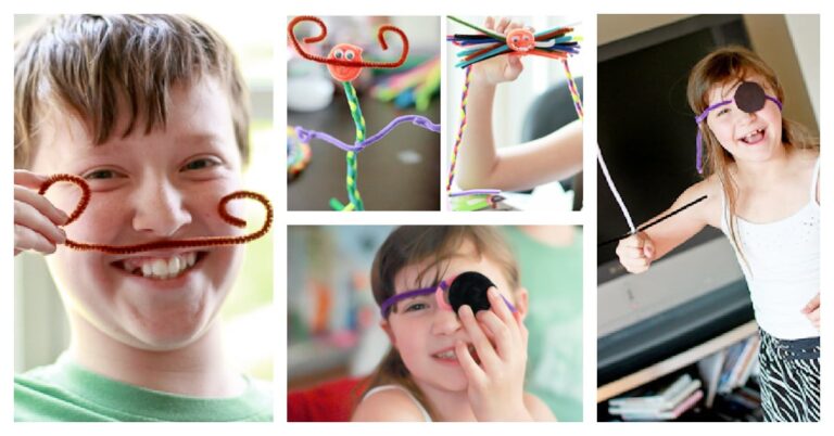 PIpe cleaner disguises from Kids Activities Blog fb