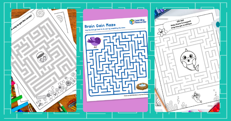 Printable mazes Facebook 1