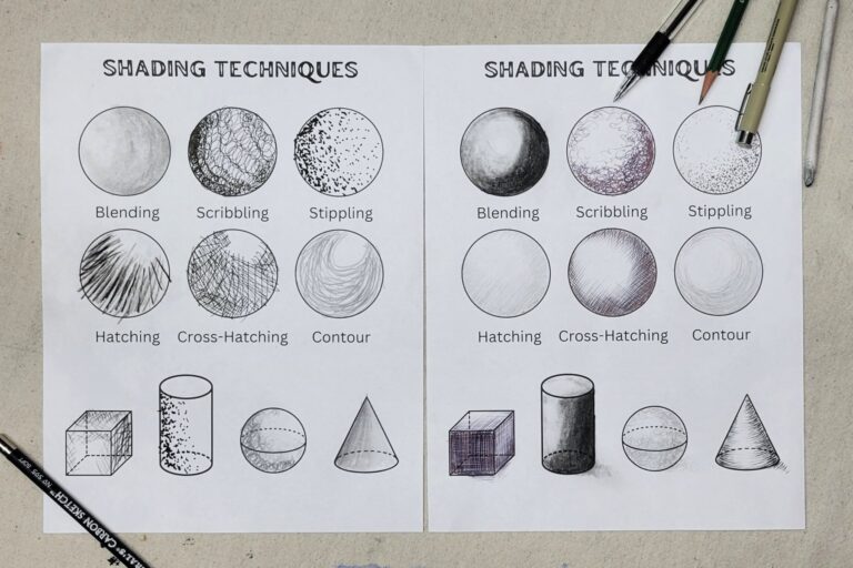 Shading Techniques Complete Horiz Kids Activities Blog