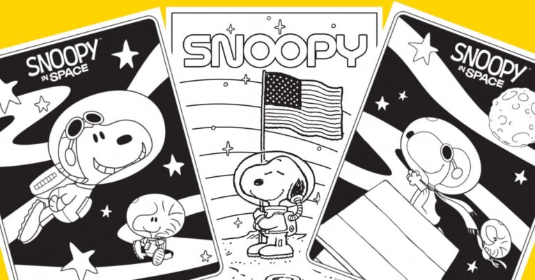 Snoopy coloring pages and worksheets Kids Activities Blog fb