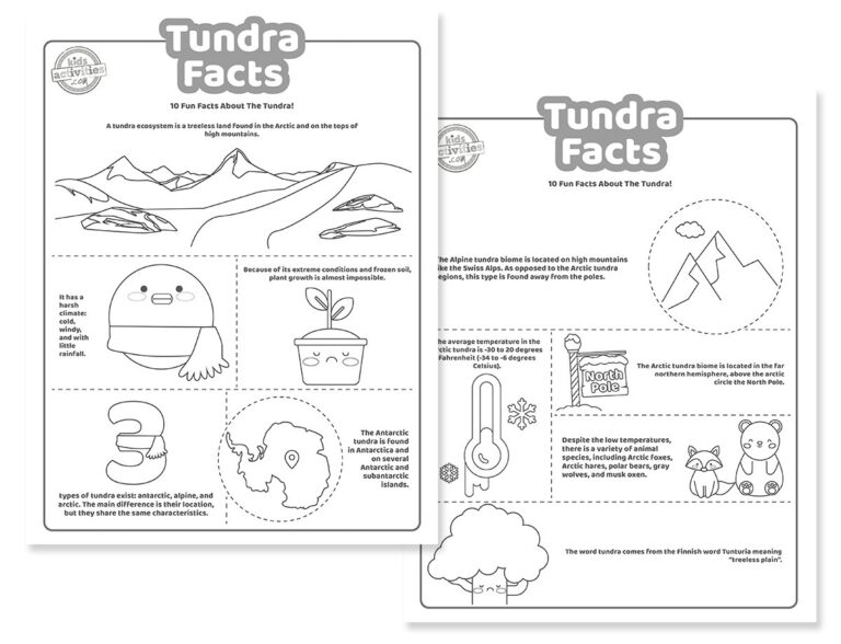 Tundra Facts Coloring Pages Facebook