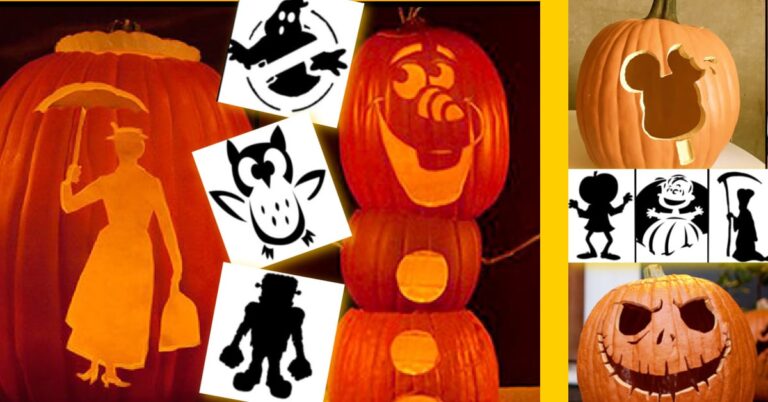 Jack o lantern patterns for pumpkin carving Kids Activities Blog FB