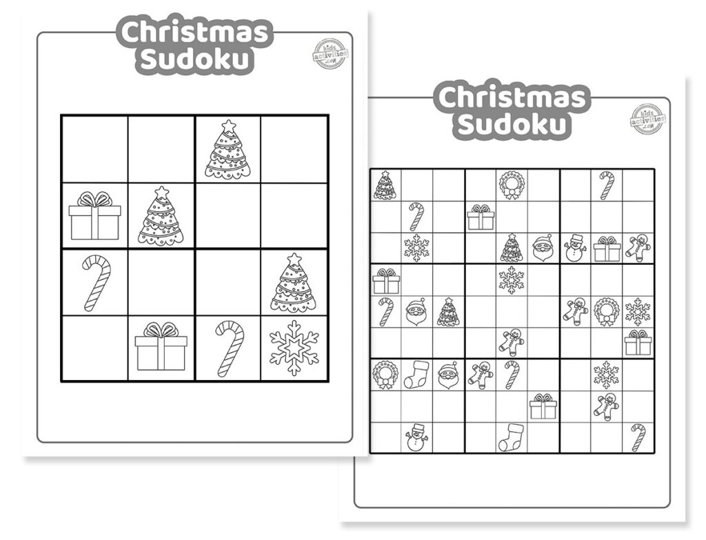 Christmas Sudoku Coloring Pages Facebook