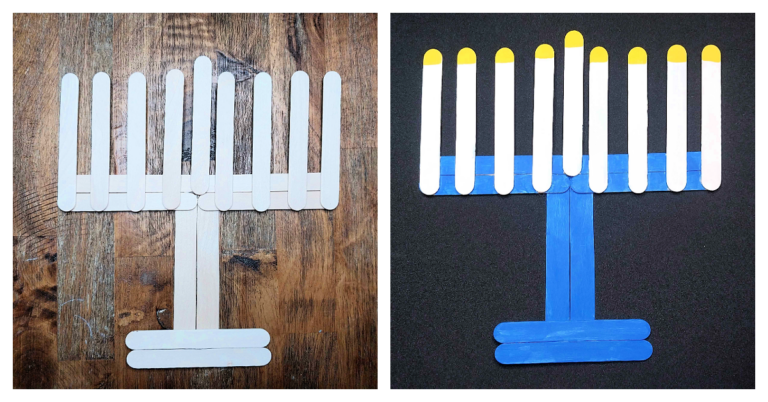 Menorah Craft social kids activities blog