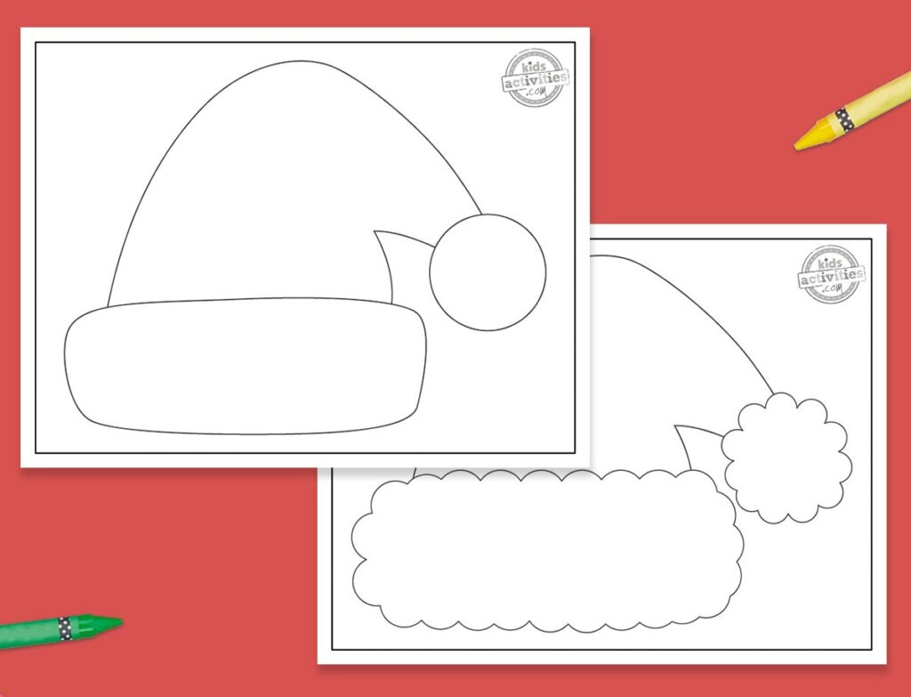 Santa Hat Template Printable Facebook