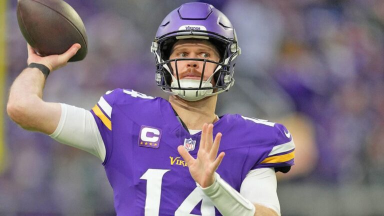 getty sam darnold vikings pregame